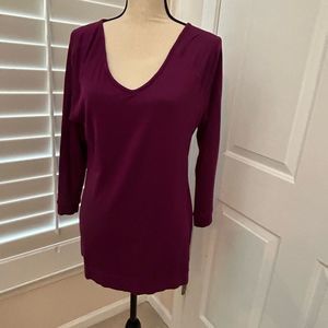 Soma, Medium, French Terry tunic, henna plum